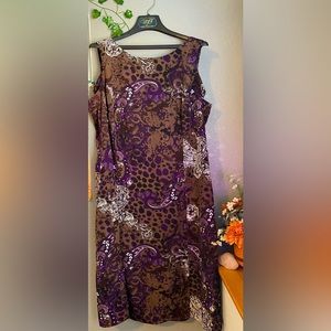 Danny & Nicole purple and black dress